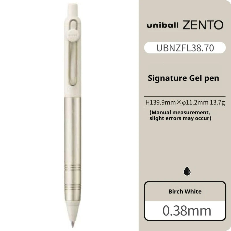 Mitsubishi Uni Ultimate Signature Pen,ZENTO Retractable Metal Gel Pen with Ultra-Smooth Ink Luxurious Feel Useful Writing Tools